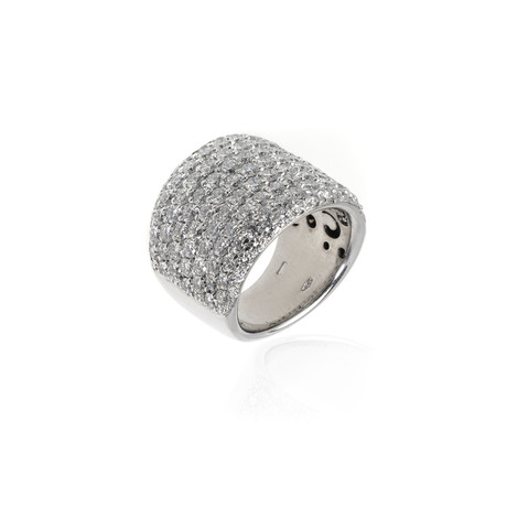 Crivelli 18k White Gold Diamond Ring // Ring Size: 7.25