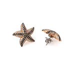 Crivelli 18k Rose Gold Diamond Earrings