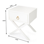Theo White End Table