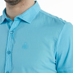 Nathan Slim Fit Shirt // Aqua (2XL)