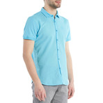 Nathan Slim Fit Shirt // Aqua (3XL)