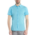 Nathan Slim Fit Shirt // Aqua (L)