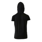 Terra Luxe Cotton Hooded Tee // Black (L)