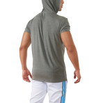 Terra Luxe Cotton Hooded Tee // Gray (L)