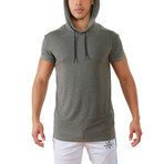 Terra Luxe Cotton Hooded Tee // Gray (M)