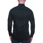 Fibonacci Dot Dress Shirt // Black (XL)