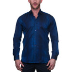 Fibonacci Dress Shirt // Art Blue (L)