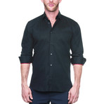 Fibonacci Dot Dress Shirt // Black (L)