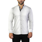 Einstein Dress Shirt // Black + White (S)