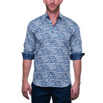 Fibonacci Dress Shirt // Coffee Blue (S)