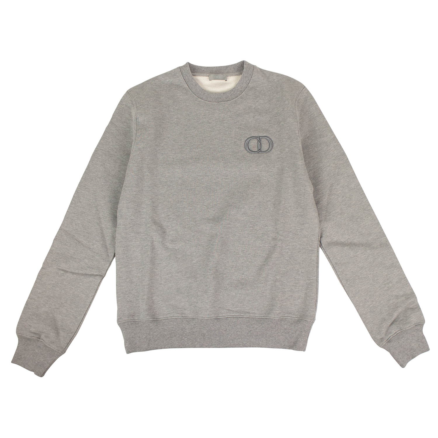 CD Icon' Logo Crew-Neck Sweater // Gray (XL) - Dior - Touch of Modern