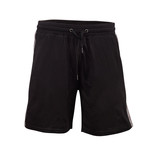 Check Stripe Shorts // Black (XL)