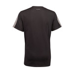 Check Stripe T-Shirt // Black (XL)