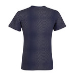 Python Print T-Shirt // Blue (M)