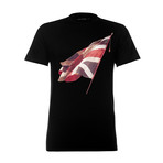 Union Jack T-Shirt // Black (M)