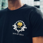 Gold Rose T-Shirt // Black (S)