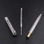 Fine Lines Sterling Silver Ballpoint Pen (Black Ink)