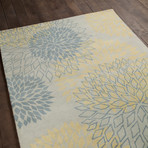 Stencil Hand-tufted Transitional Wool Rug (5' x 7'6")