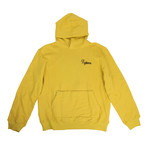 Men's Embroidered 'Fighters' Hoodie // Yellow (XS)