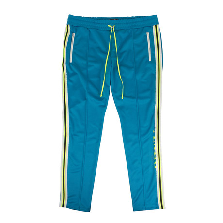 Men's Striped Detail Skinny Track Pants // Blue (XS)