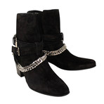 Women's Buckle Chain Boots // Black (US: 7.5)