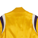 Men's Varsity Baseball Bomber Jacket // Yellow (L)