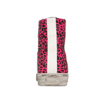 Men's 'Sunset' Leopard Print Sneakers // Pink (US: 6)