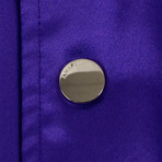 Men's Varsity Baseball Bomber Jacket // Purple (XL)