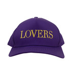 Men's Canvas 'Lovers Trucker' Baseball Cap // Purple