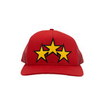 Men's 'Star Trucker' Baseball Cap // Red