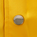 Men's Varsity Baseball Bomber Jacket // Yellow (M)