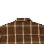 Men's Shotgun Plaid Shirt // Brown (XS)