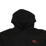 Men's 'Sunset' Bones Foil Hoodie Sweatshirt // Black (L)