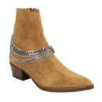 Men's Chain Ankle Boots // Brown (US: 6)