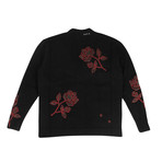 Men's Knit Blend Cardigan Sweater // Black (L)