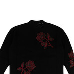 Men's Knit Blend Cardigan Sweater // Black (L)