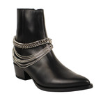 Men's Chain Ankle Boots // Black (US: 10)