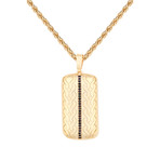 Tag Necklace // Gold