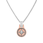Compass Tag Necklace // Rose