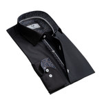 Celino // Reversible Cuff Button Down Shirt // Black (3XL)