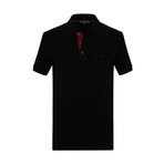 Tristan Short Sleeve Polo Shirt // Black (XL)
