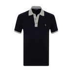 Victor Short Sleeve Polo Shirt // Navy + Gray (3XL)