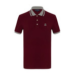 Gigi Short Sleeve Polo Shirt // Bordeaux (M)