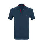 Carl Short Sleeve Polo Shirt // Marine (L)