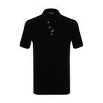 Aksel Short Sleeve Polo Shirt // Black (2XL)