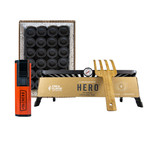 HERO Portable Grill + Butane Lighter + Charcoal Pods