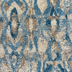 Placid // Bohemian Ikat Area Rug // Blue (3'L x 5'W)