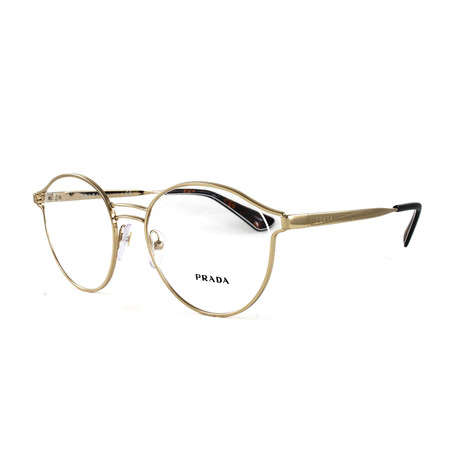 Prada // Women's PR62TV Optical Frames // Pale Gold