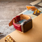 Passion Series Italian Vegetable-Tanned Leather  //  Apple Watch 40/44 (Noce)