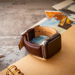 Passion Series Italian Vegetable-Tanned Leather  //  Apple Watch 40/44 (Noce)